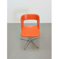 Italiaans vintage design bureau met stoel en bureaulamp